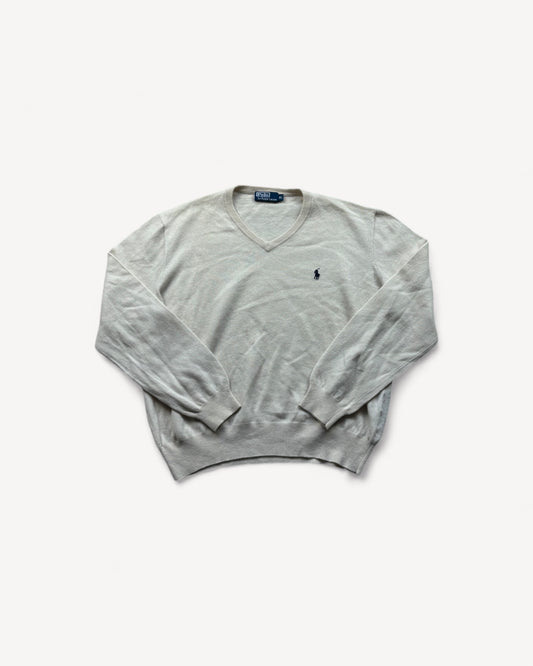 RALPH LAUREN WHITE KNIT (L)