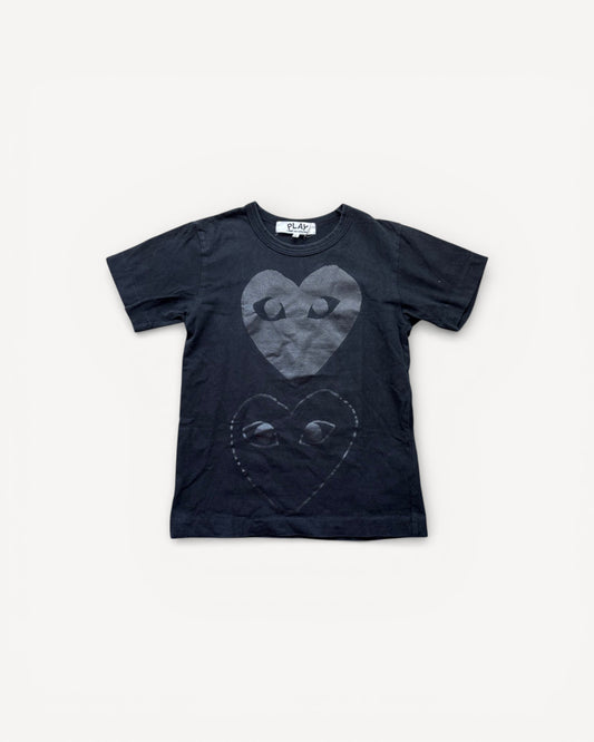 CDG PLAY BLACK T-SHIRT (XS)