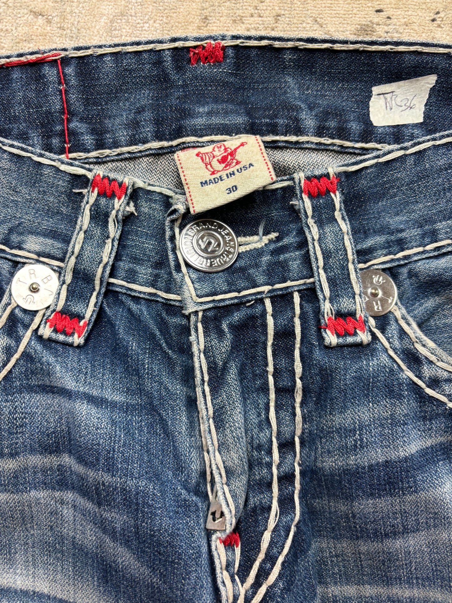 TRUE RELIGION JEANS W30 L32 #TR36