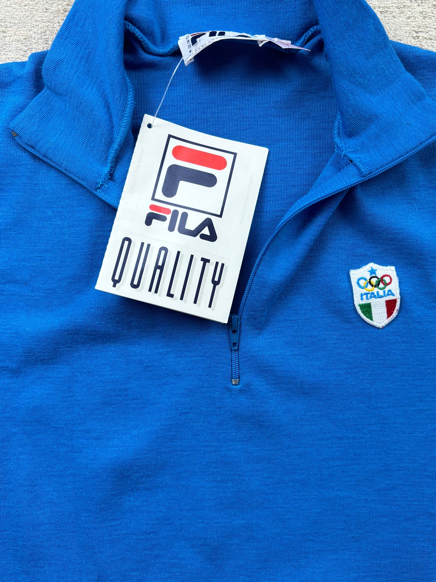 ITALY HALF ZIP KNIT (M)