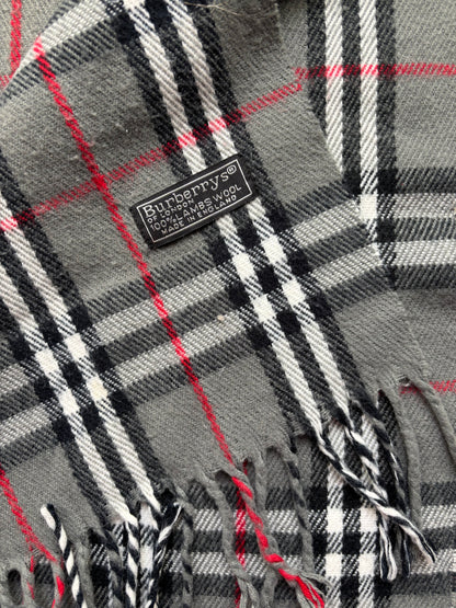 BURBERRY NOVACHECK SCARF GREY