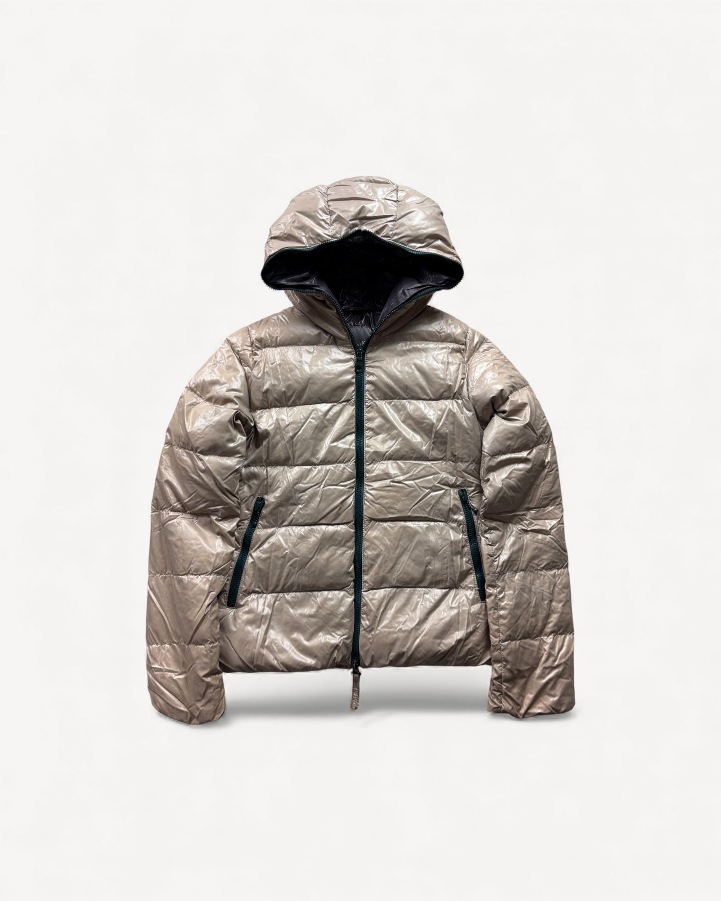 DUVETICA BEIGE PUFFER JACKET (S)