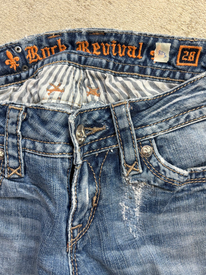 ROCK REVIVAL JEANS W28 L32 #RR3