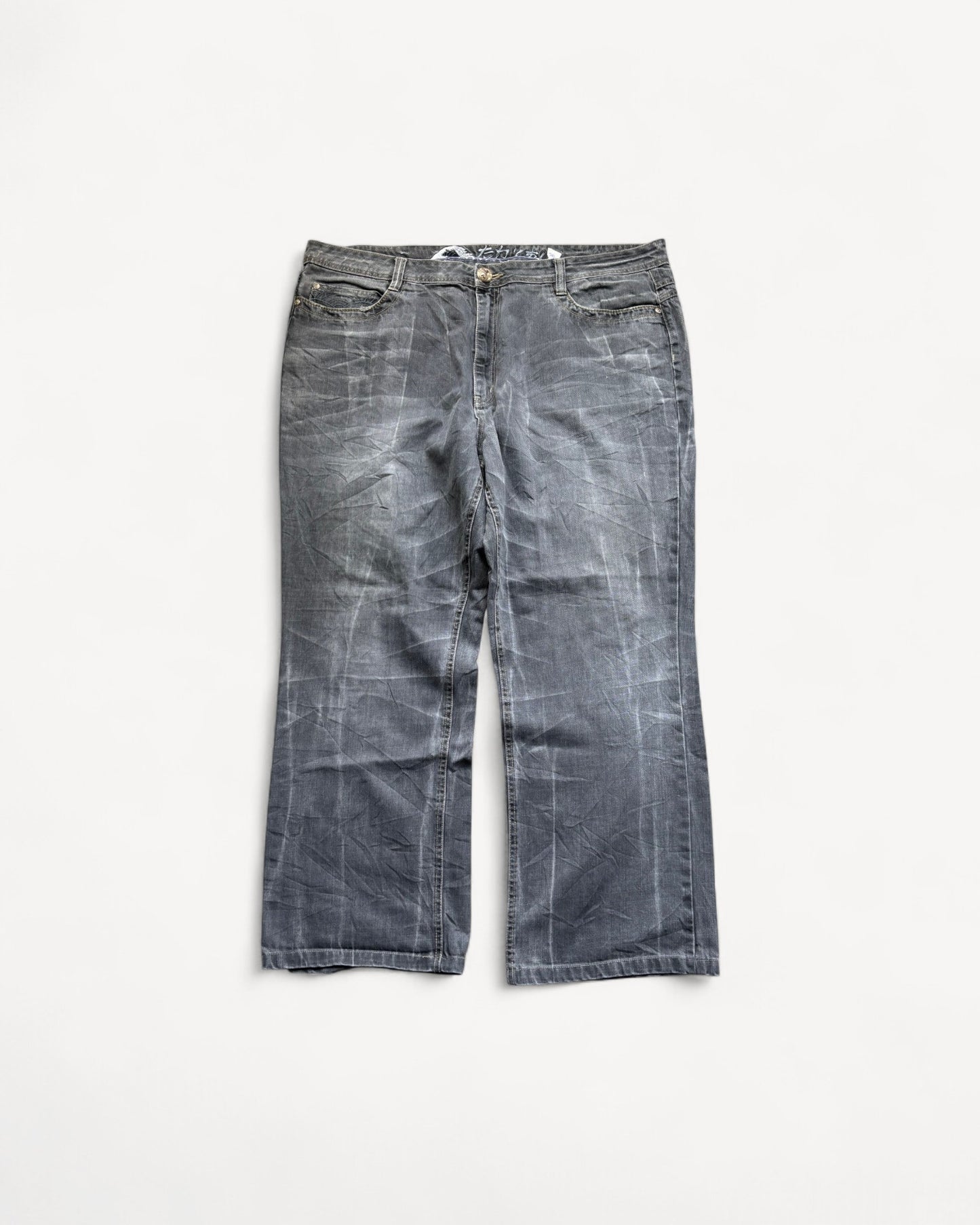 JAPANESE EMBROIDERED DENIM W40 L32 #JAP21