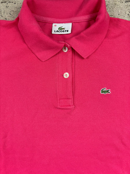 LACOSTE POLO SHIRT PINK (XS)