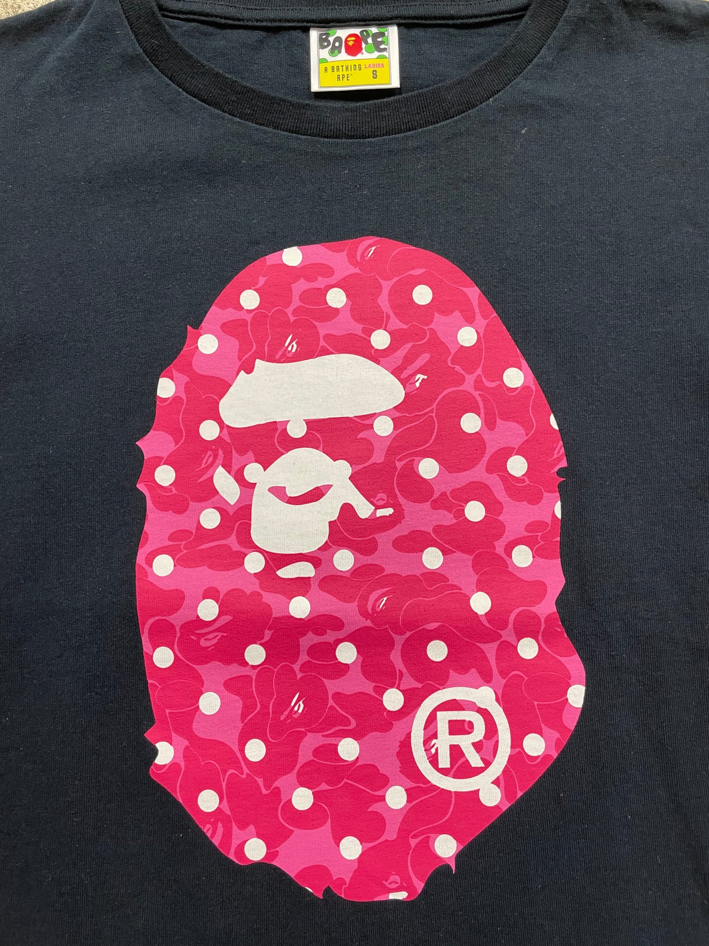 BAPE PINK T-SHIRT (XS/S)