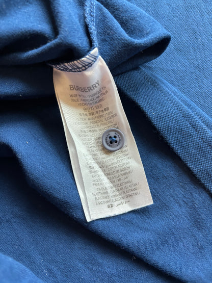 BURBERRY NAVY POLO SHIRT (XL)