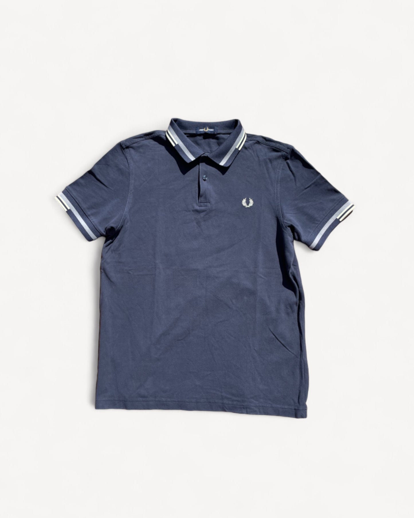 FRED PERRY POLO SHIRT NAVY (L)