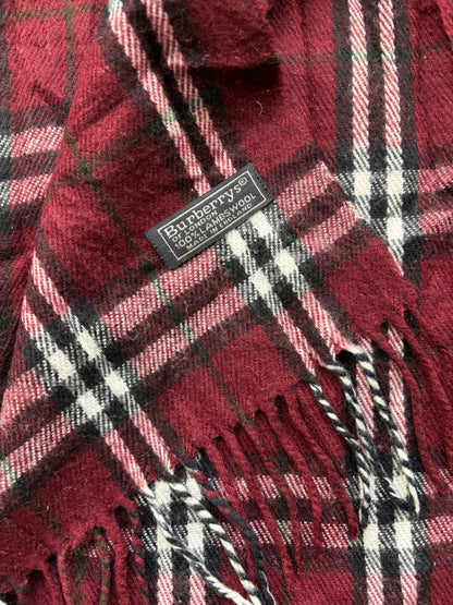 BURBERRY NOVACHECK SCARF RED