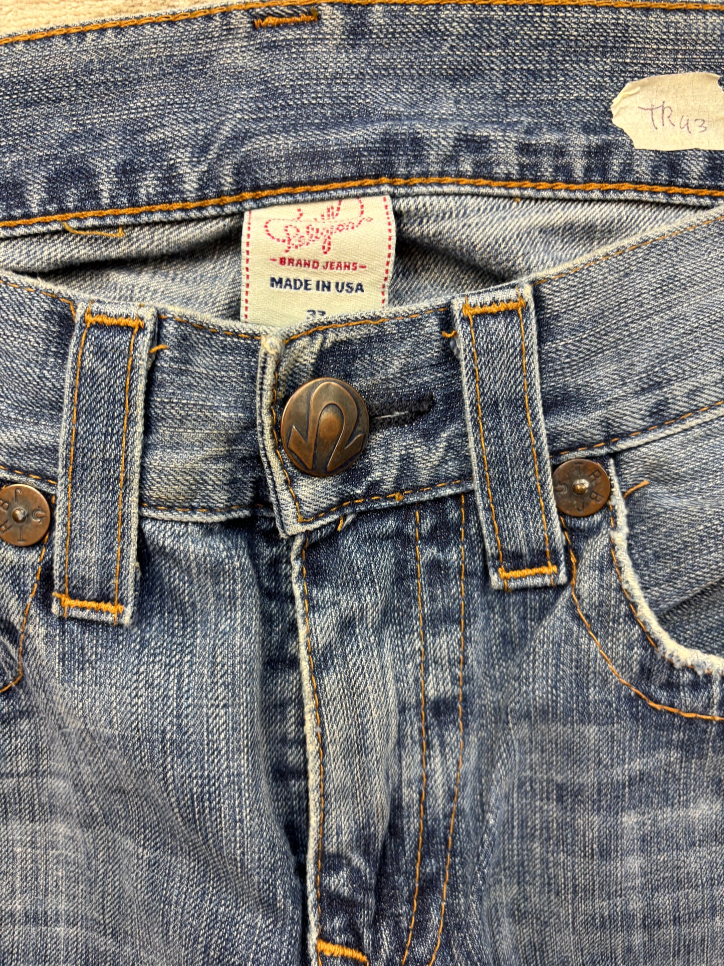 TRUE RELIGION JEANS W33 L32 #TR43