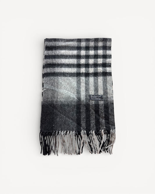 BURBERRY NOVACHECK SCARF DARK GREY