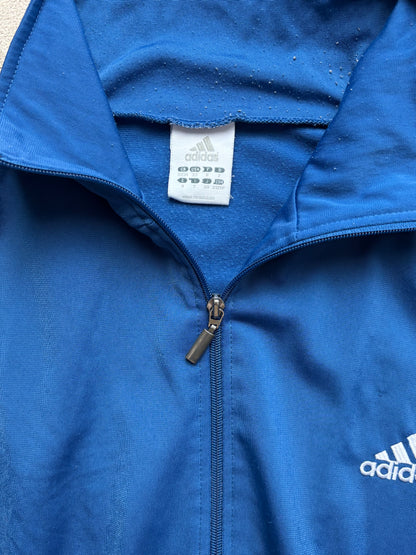 ADIDAS BLUE ZIP UP VEST (M)