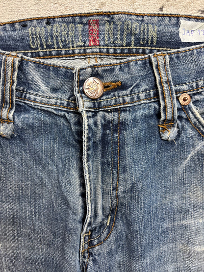 JAPANESE EMBROIDERED DENIM W33 L34 #JAP12