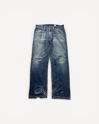 JAPANESE EMBROIDERED DENIM W31 L32 #JAP4