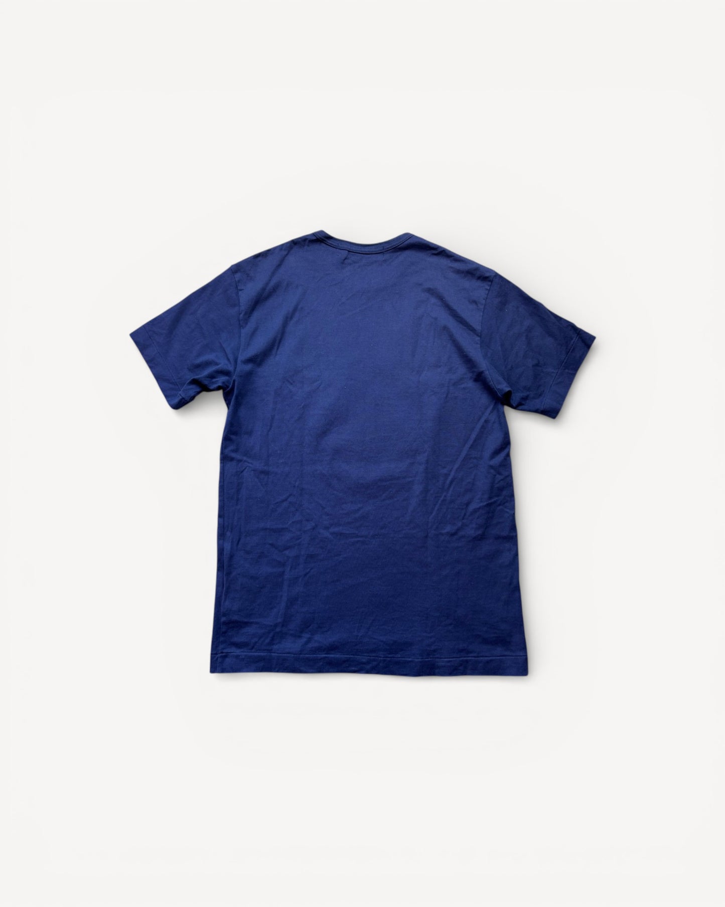 CDG PLAY NAVY T-SHIRT (L)