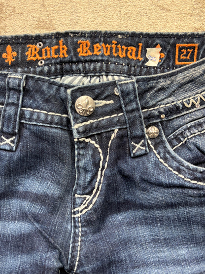 ROCK REVIVAL JEANS W27 L30 #RR5