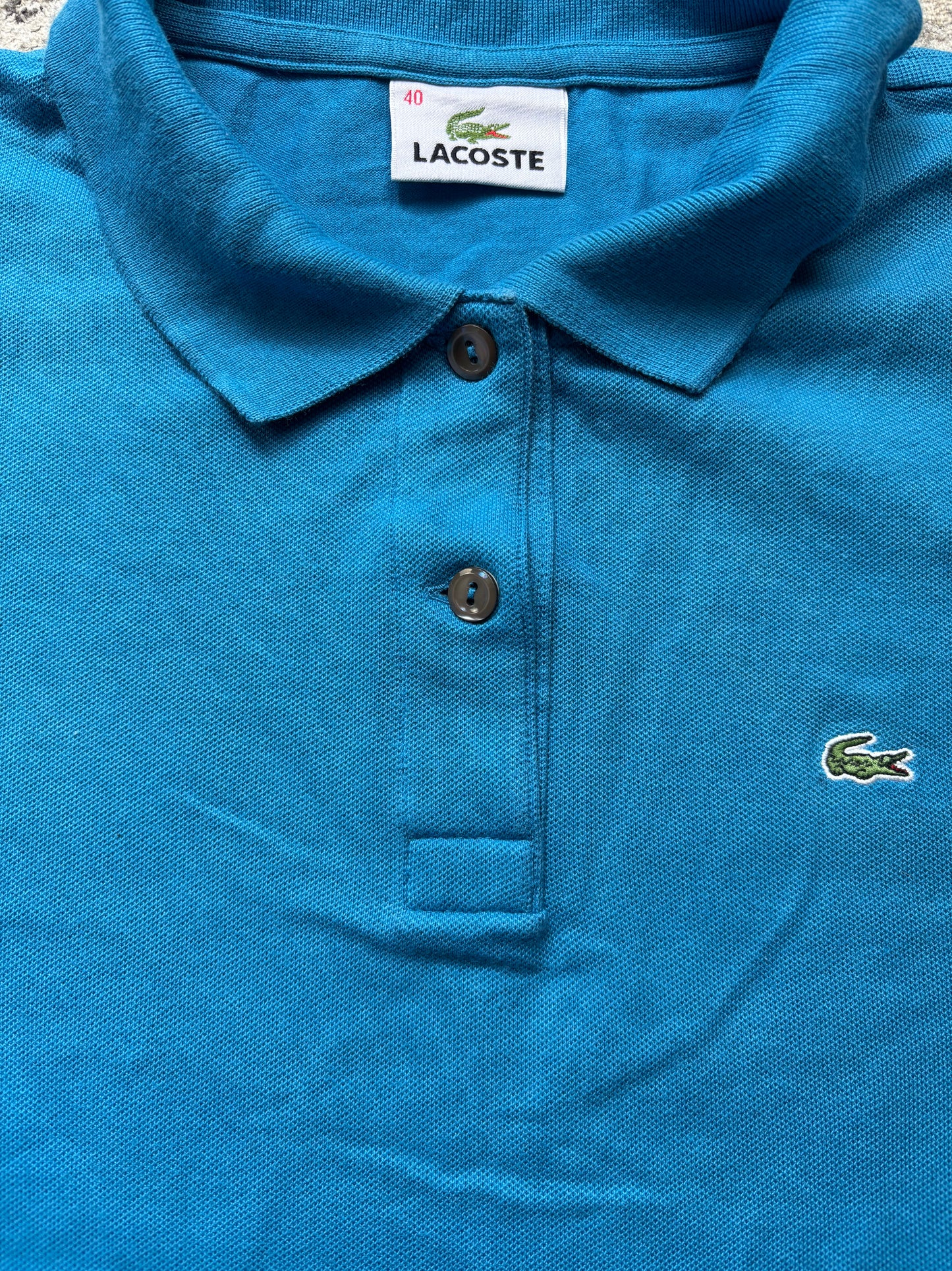 LACOSTE POLO SHIRT BLUE (S)