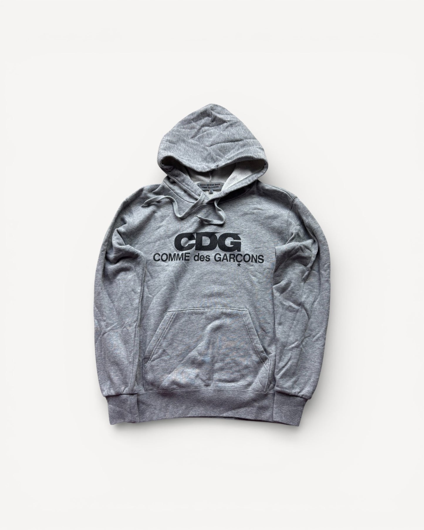 CDG PLAY GREY HOODIE (S)