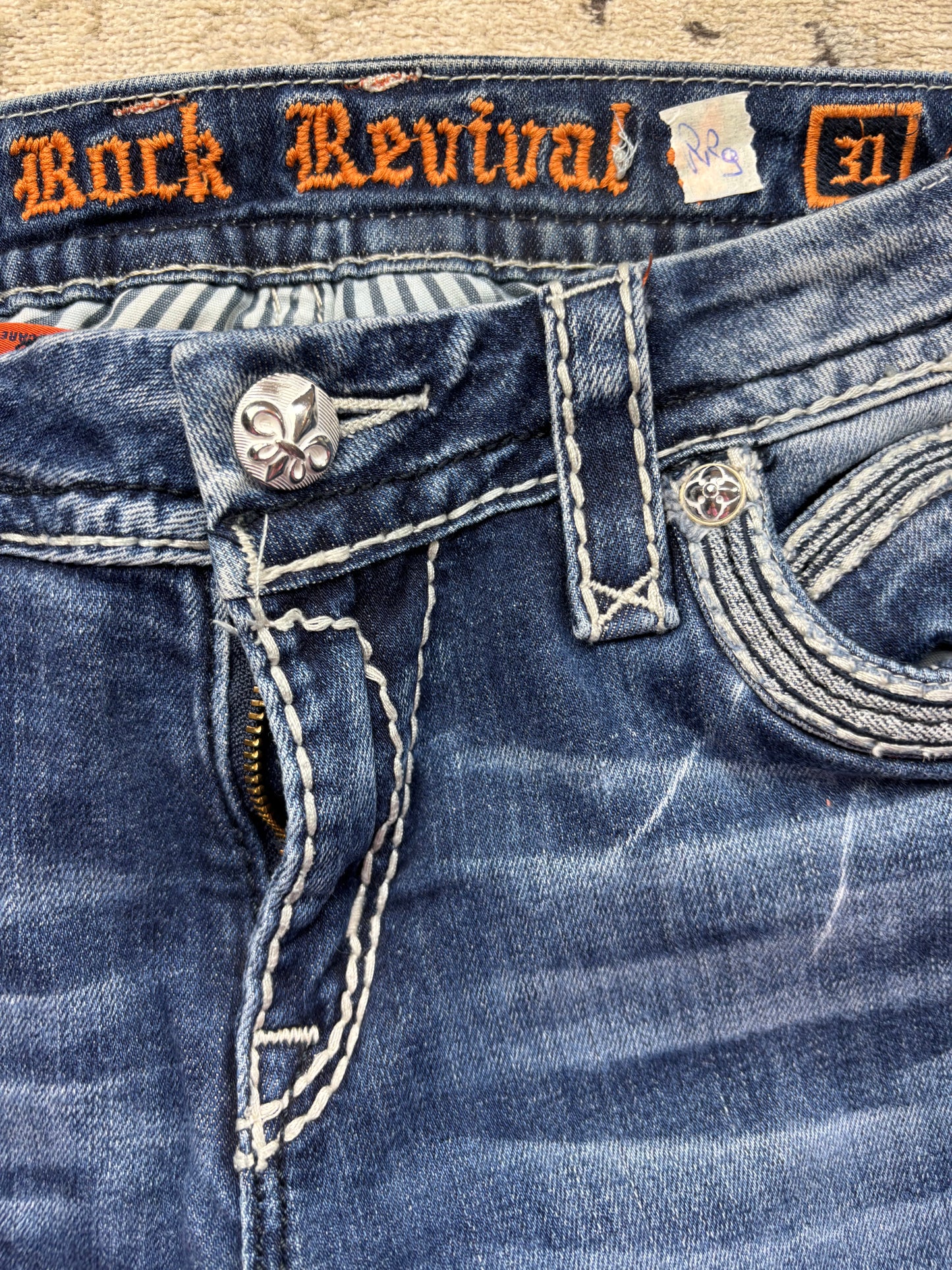 ROCK REVIVAL JEANS W26 L32 #RR9