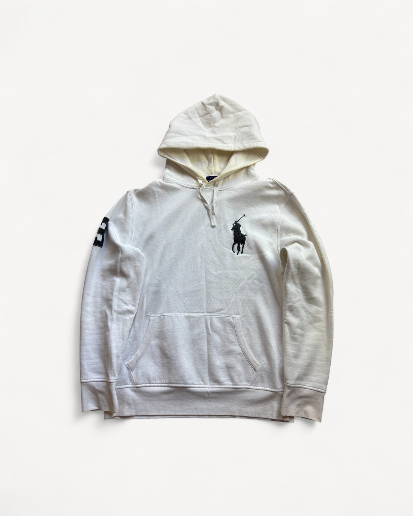 RALPH LAUREN WHITE HOODIE (L)