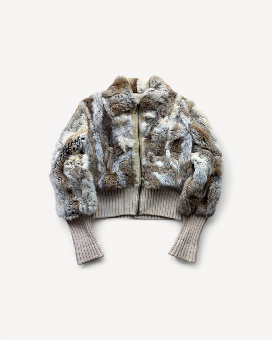 FUR WOMEN ZIP UP JACKET (M)