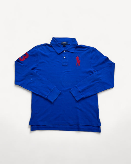 RALPH LAUREN POLO LONG SHIRT BLUE (M)