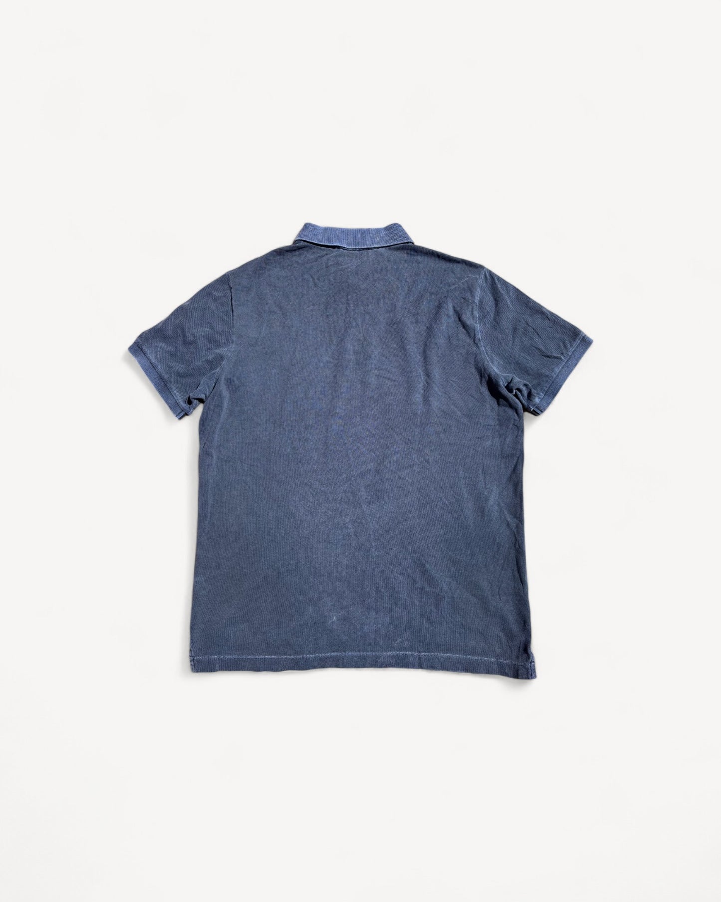 STONE ISLAND NAVY POLO SHIRT (L)