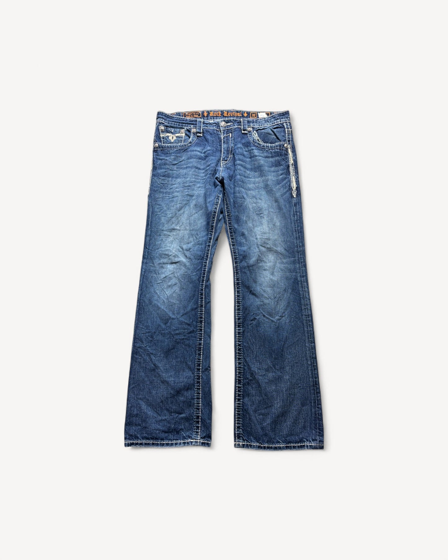 ROCK REVIVAL JEANS W38 L34 #RR31
