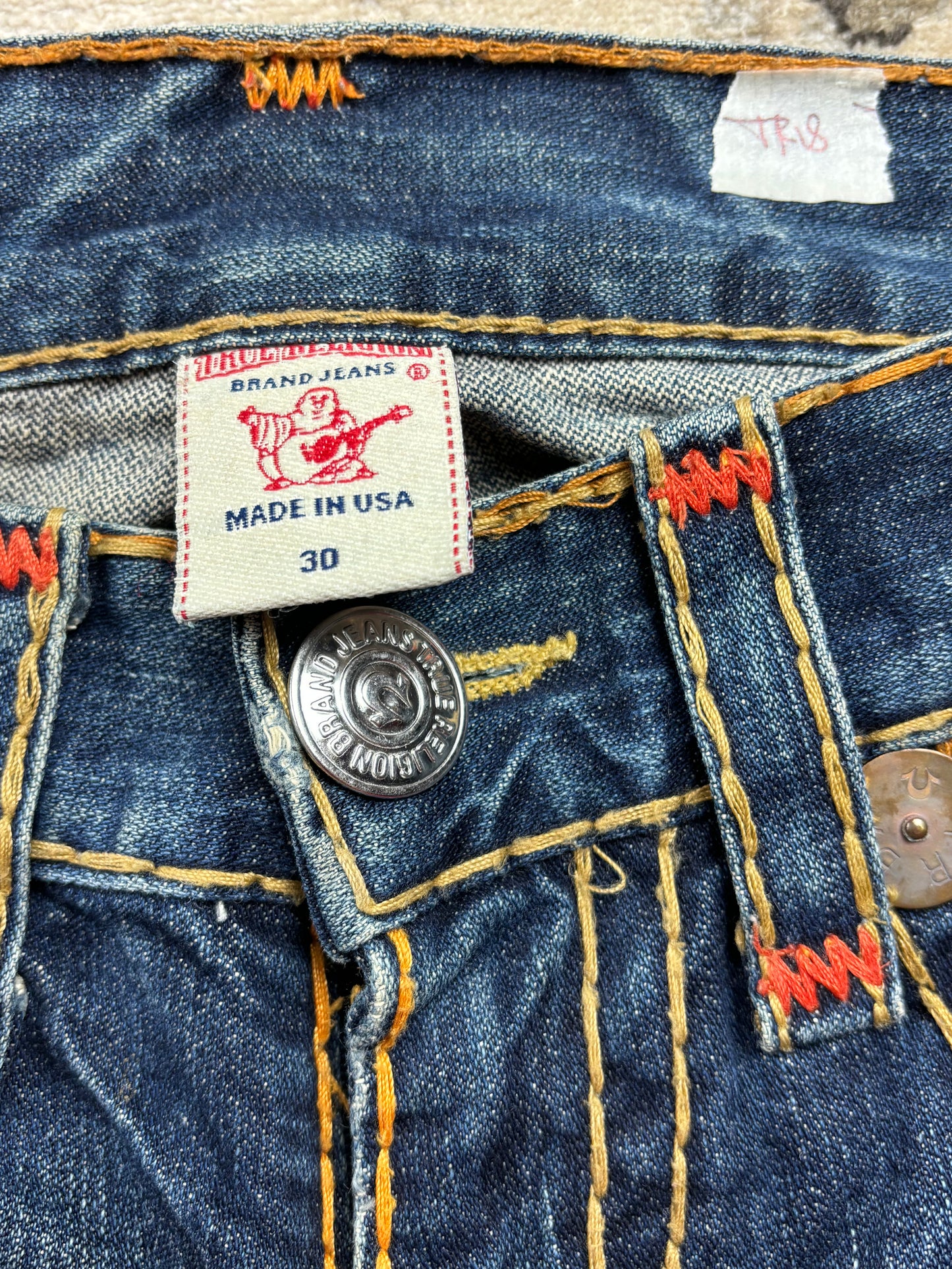 TRUE RELIGION JEANS W30 L32 #TR18