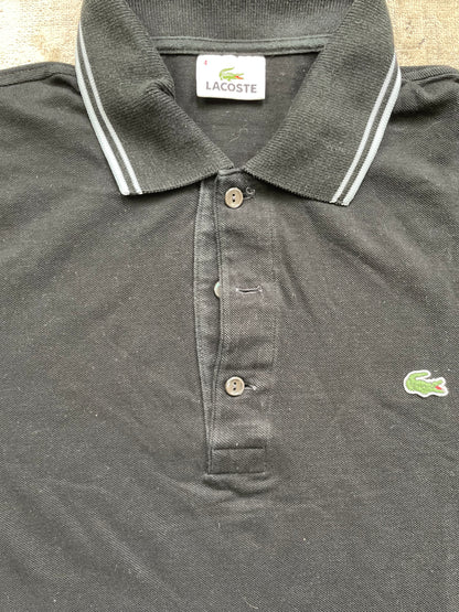 LACOSTE POLO SHIRT BLACK (M)