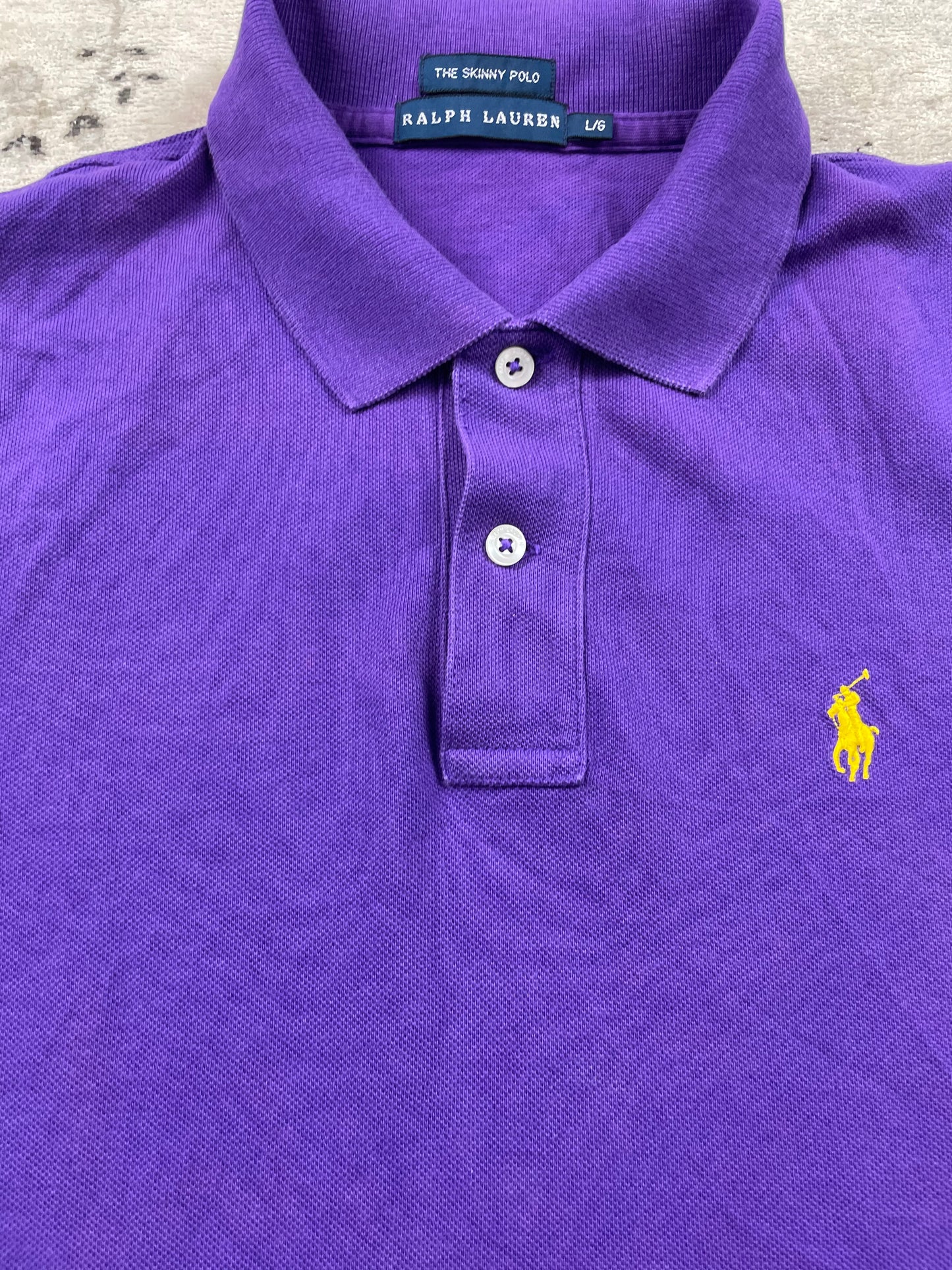 RALPH LAUREN POLO SHIRT PURPLE (S)