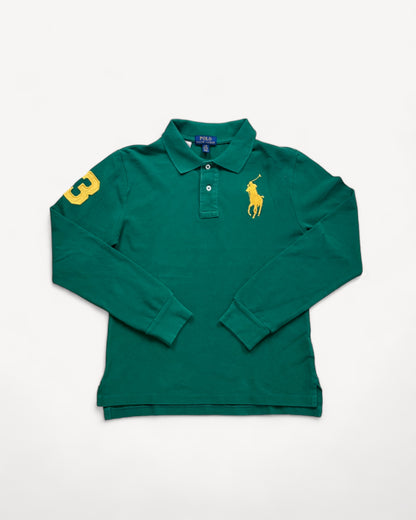 RALPH LAUREN POLO LONG SHIRT GREEN (S)