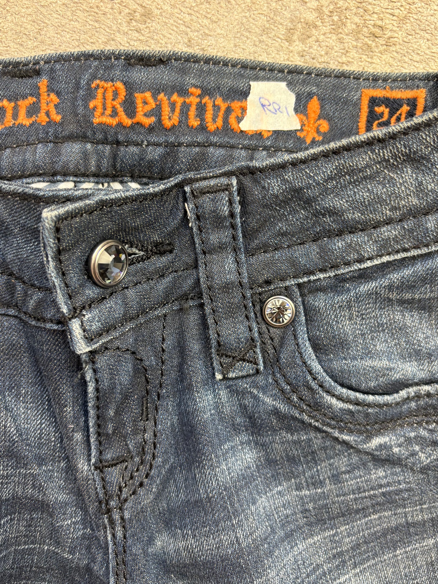 ROCK REVIVAL JEANS W24 L30 #RR1