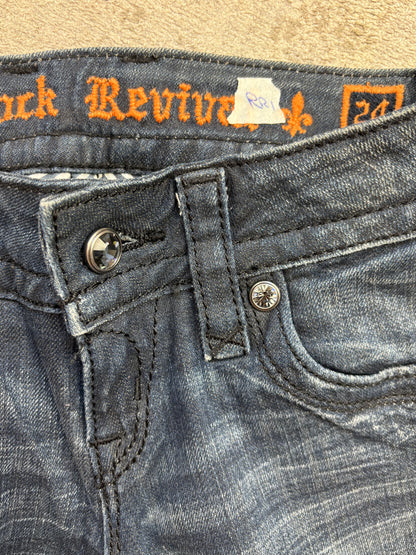 ROCK REVIVAL JEANS W24 L30 #RR1