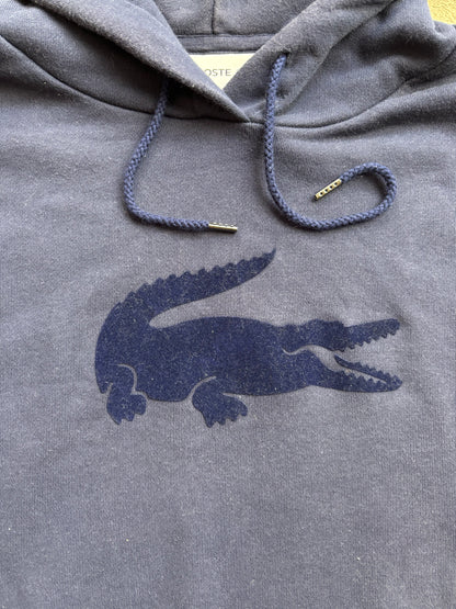 LACOSTE NAVY HOODIE (M)