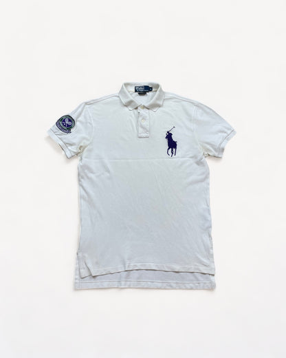 RALPH LAUREN POLO SHIRT WHITE (S)