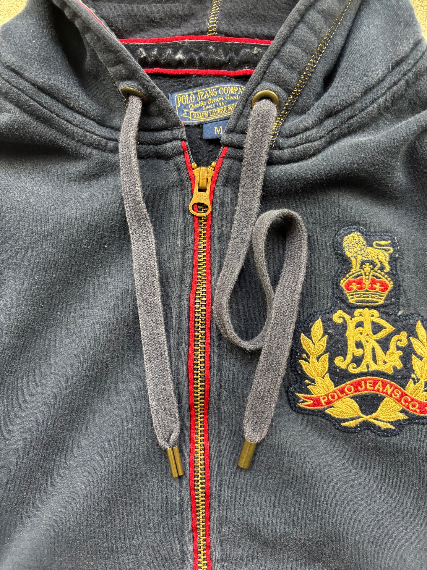 RALPH LAUREN WOMEN ZIP UP HOODIE (M)