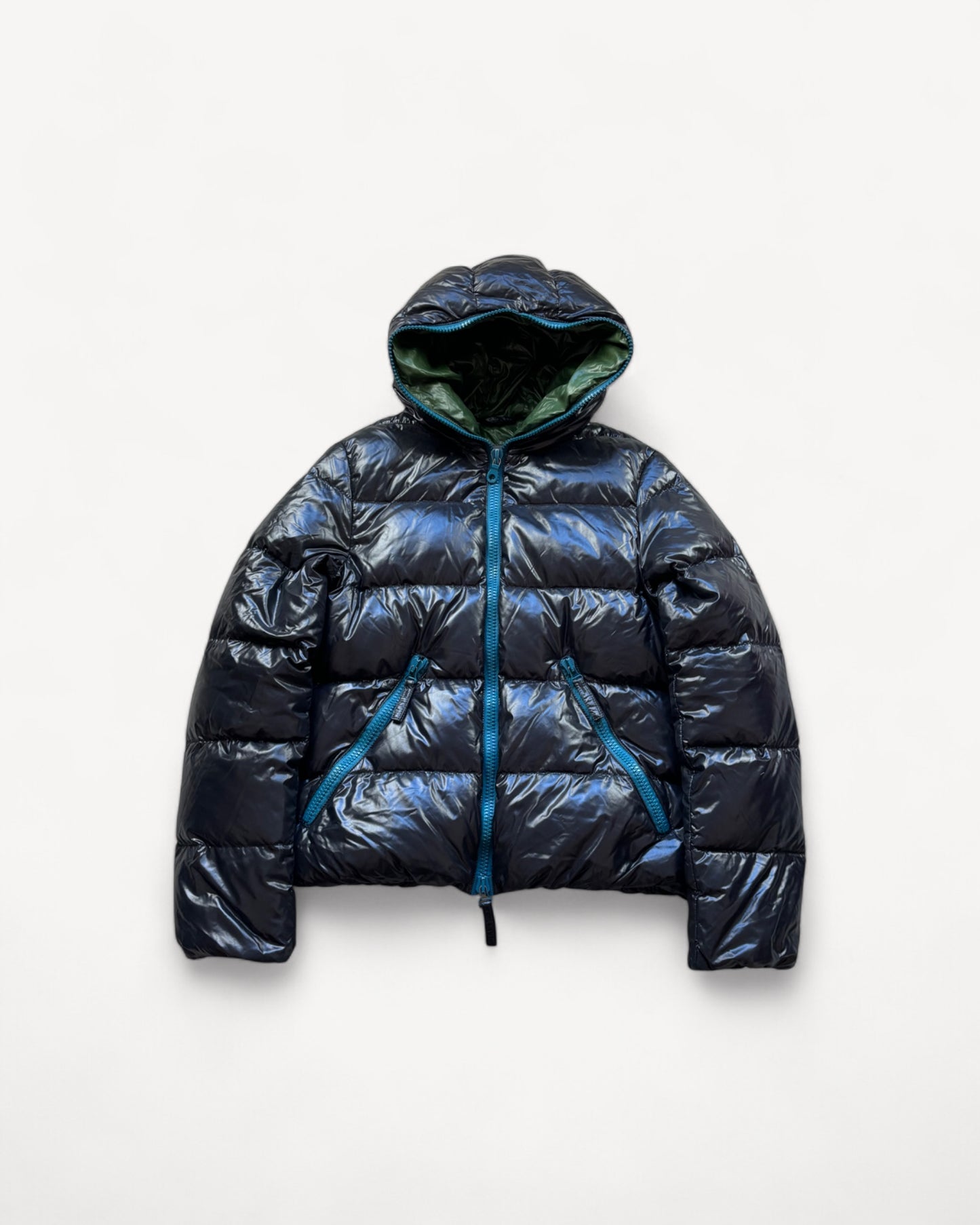 DUVETICA BLACK PUFFER JACKET (S)