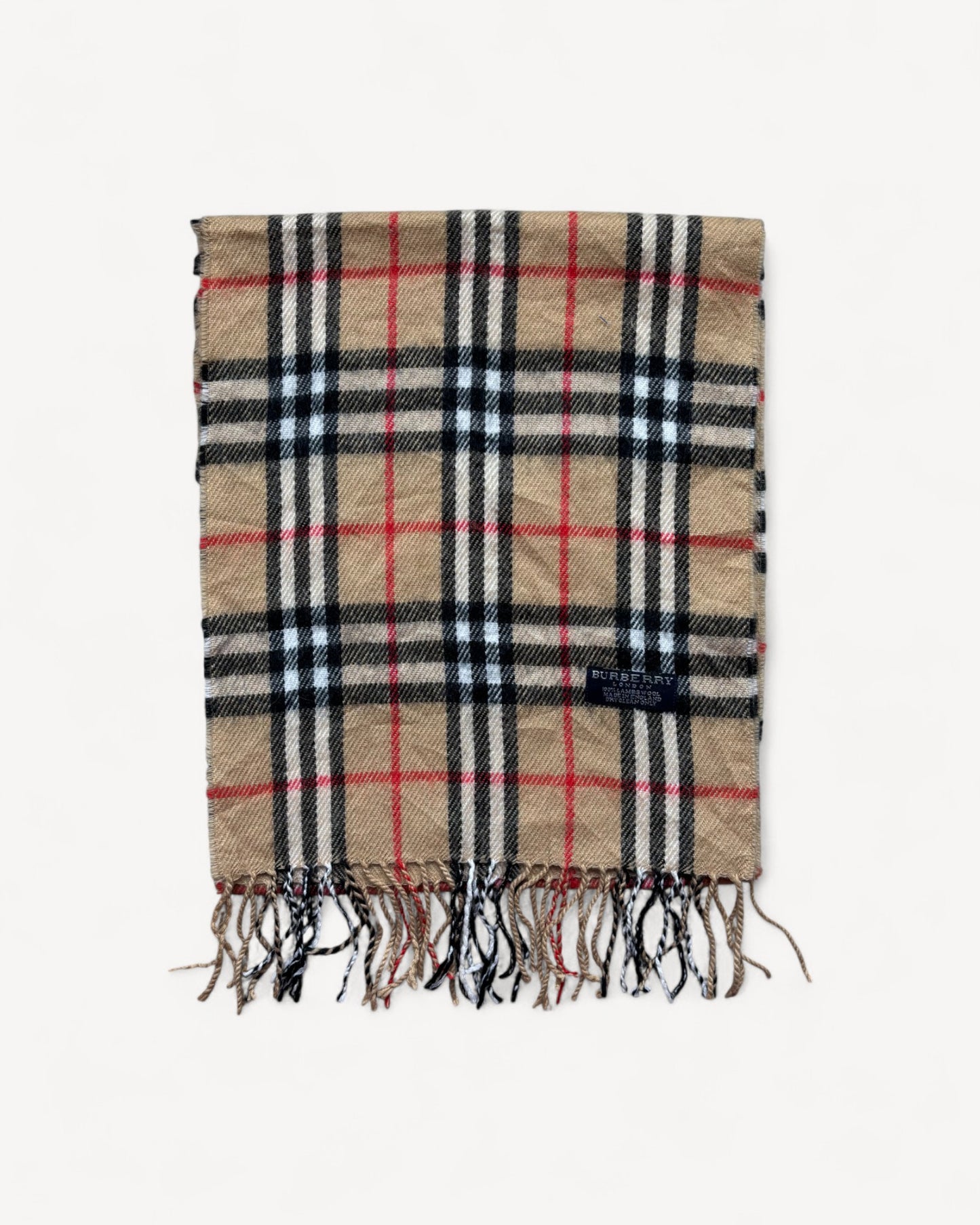 BURBERRY NOVACHECK SCARF BEIGE