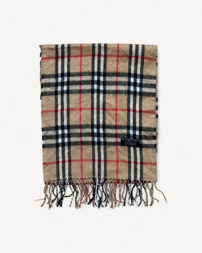 BURBERRY NOVACHECK SCARF BEIGE