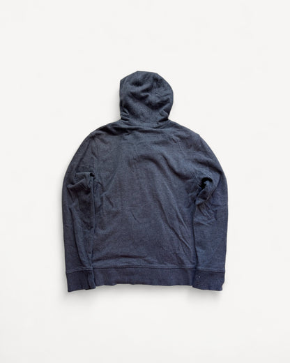 BURBERRY BLACK ZIP UP HOODIE (S)