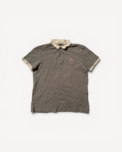 MONCLER GREY POLO SHIRT (M)
