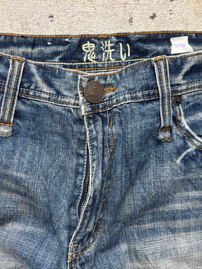 JAPANESE EMBROIDERED DENIM W34 L34 #JAP15