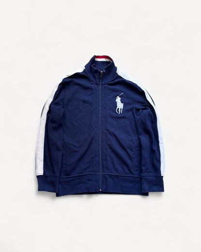 RALPH LAUREN NAVY ZIP UP HOODIE (L)