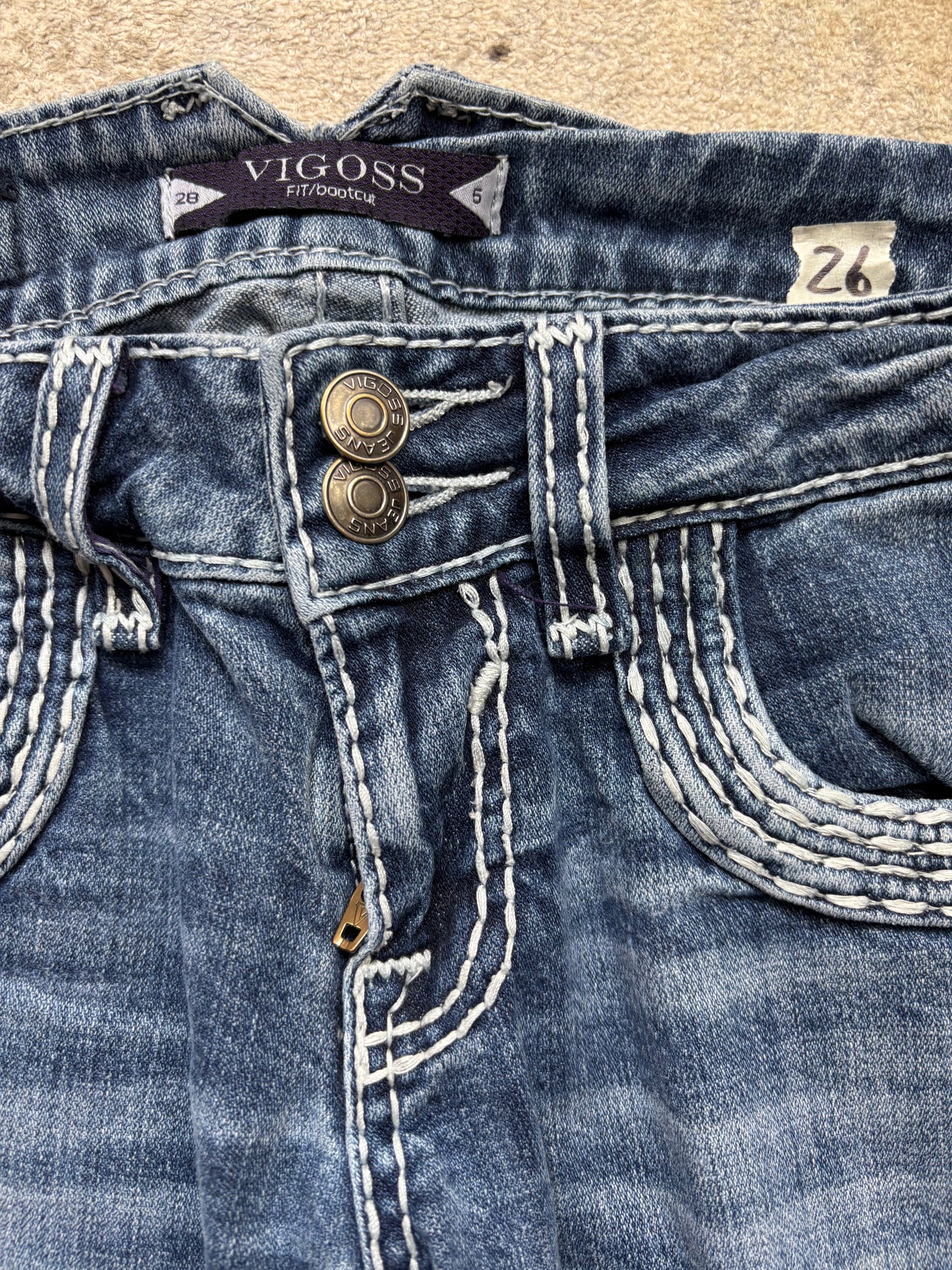 MISS ME STYLE JEANS W28 L30 #MS26