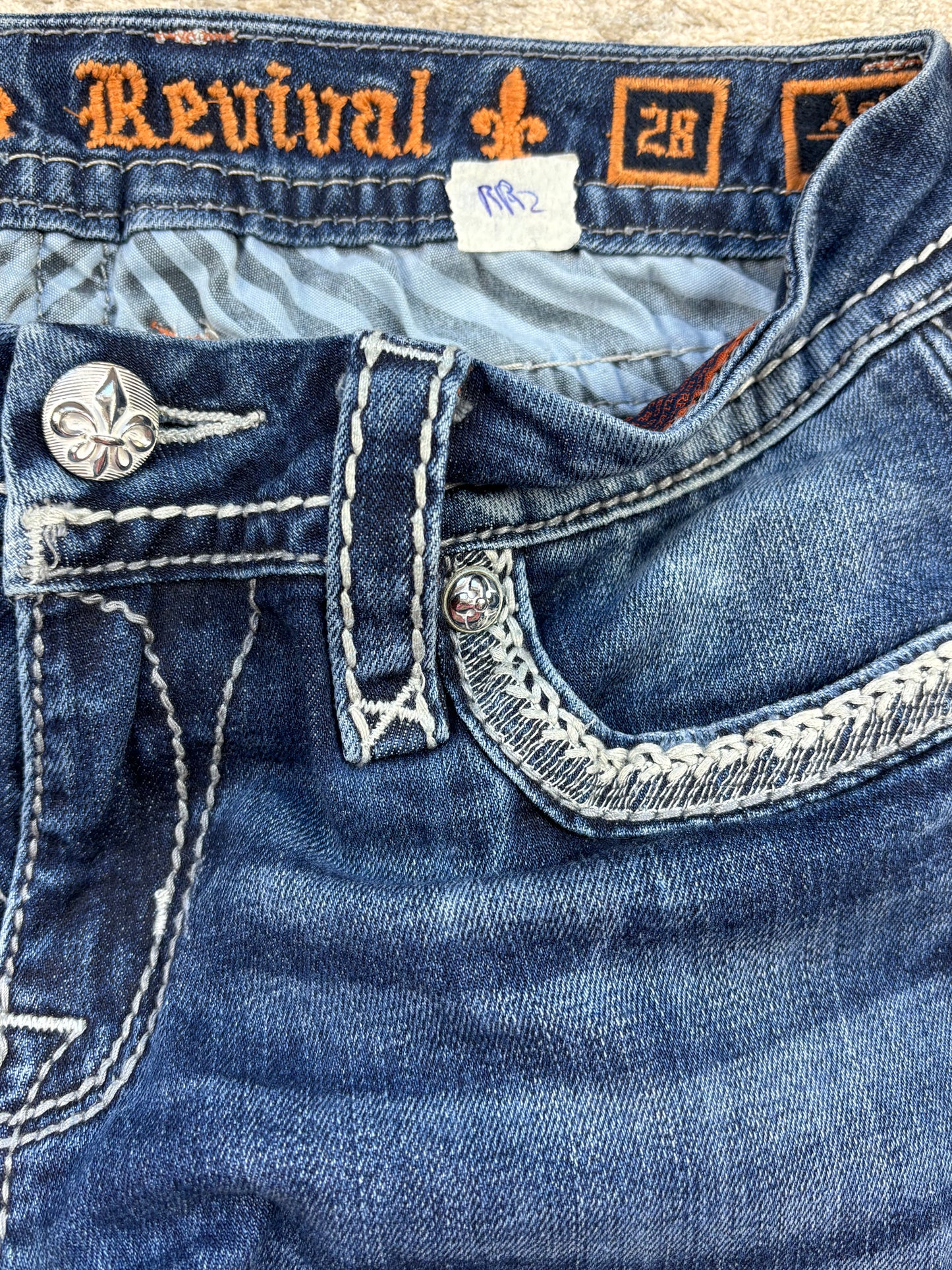 ROCK REVIVAL JEANS W28 L32 #RR2