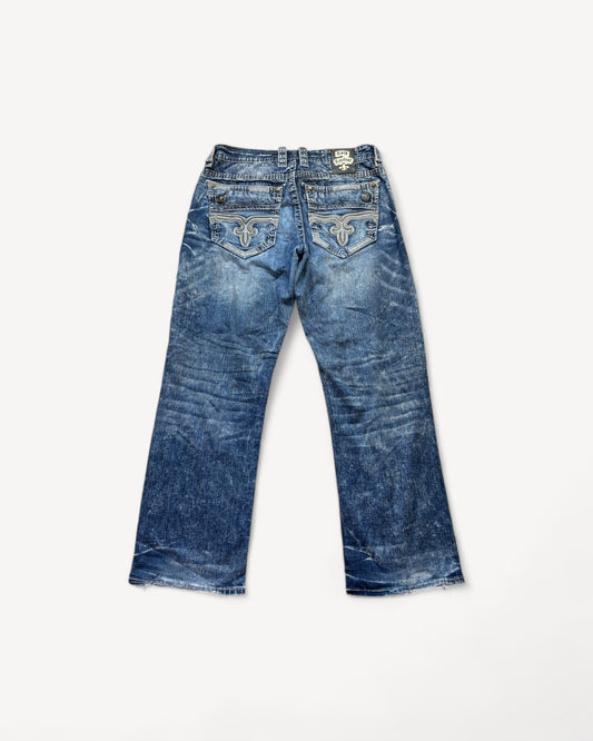 ROCK REVIVAL JEANS W34 L32 #RR25