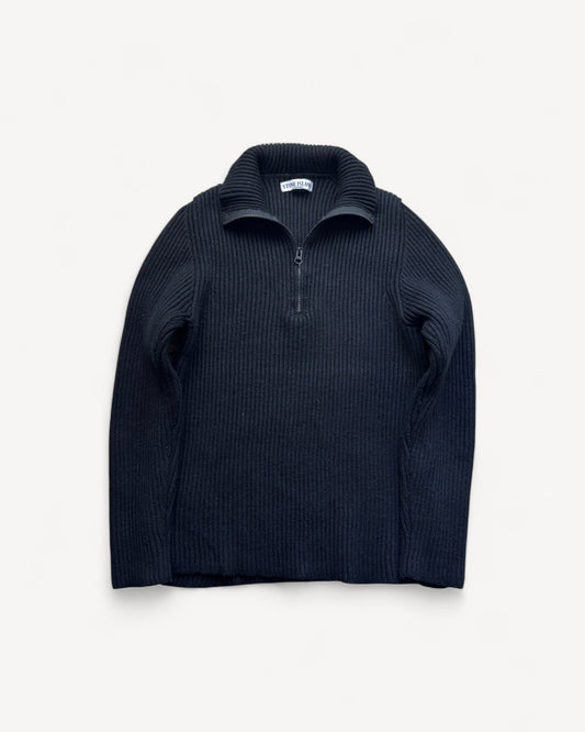 STONE ISLAND HALF ZIP UP KNIT (S)