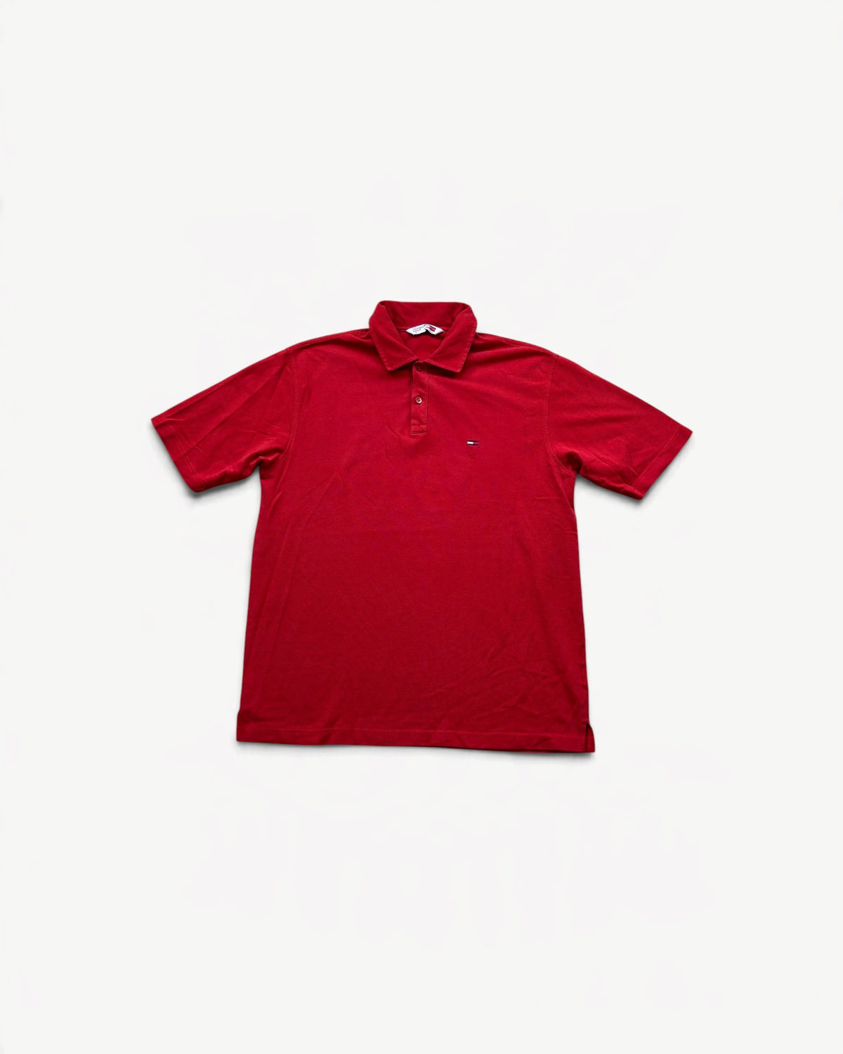 HILFIGER POLO SHIRT RED (L)