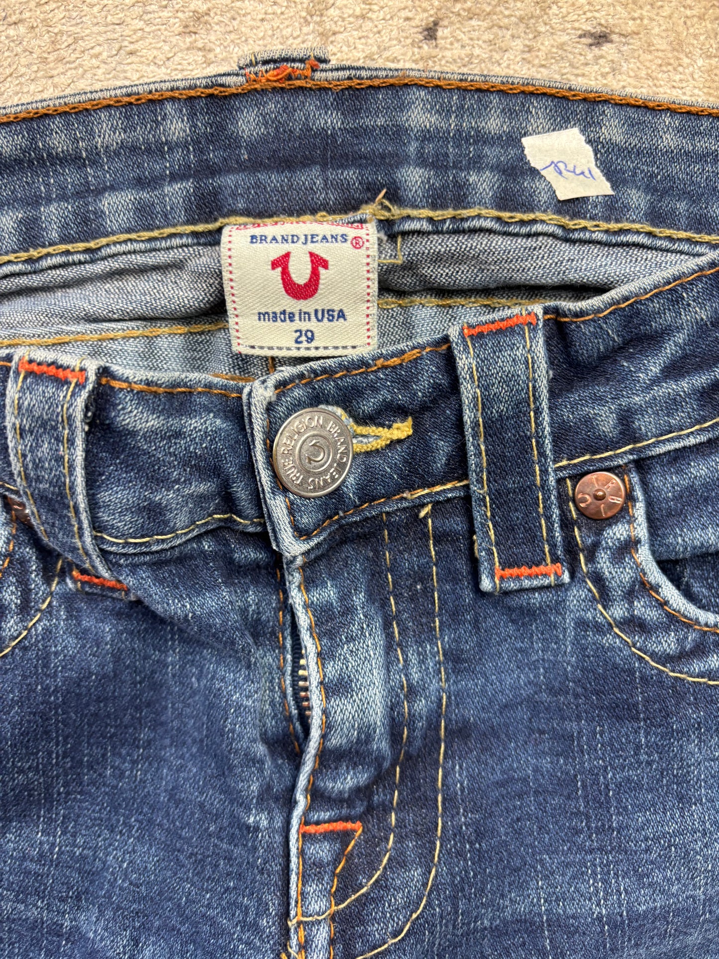 TRUE RELIGION JEANS W29 L32 #TR41